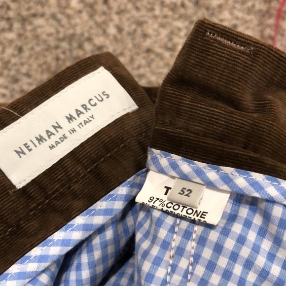 Neiman Marcus Corduroy Pants Size IT 52 US 36” 36x31” Dark Brown - Picture 7 of 8